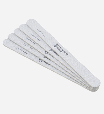 Пилки на деревянной основе, серые, размер Л Плюс 50 шт