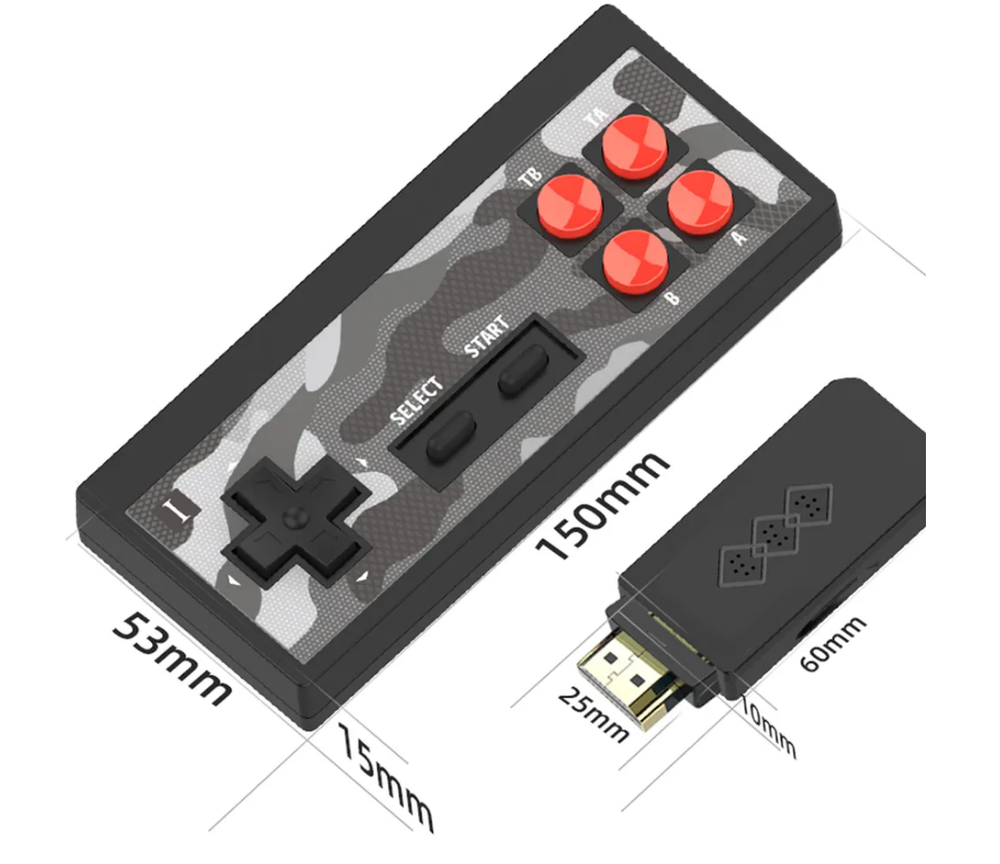 Игровая приставка DENDY FD600 8 bit HDMI (1800 игр)