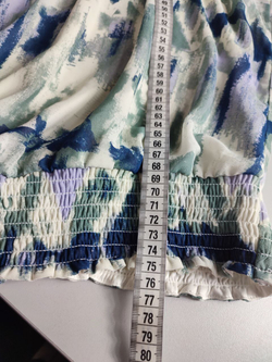 Блузка с акварельным принтом 60 размер