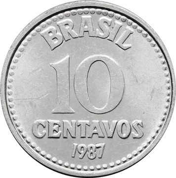 10 сентаво 1987 Бразилия