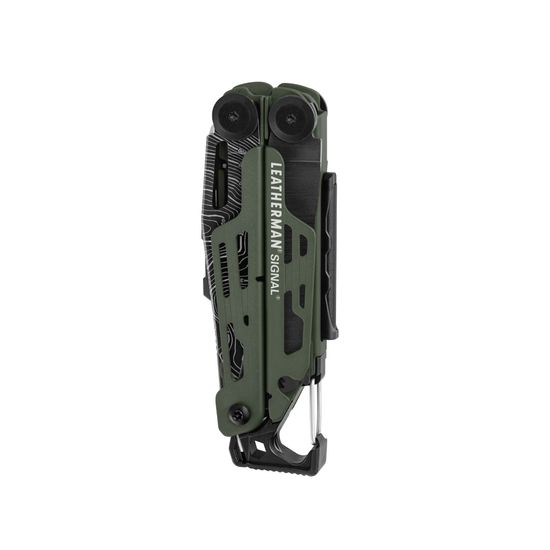 Мультитул-инструмент Leatherman Мод. SIGNAL BLACK GREEN TOPO (чехол: нейлон BLACK L) 19 инструментов