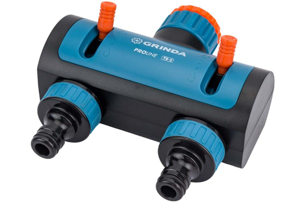 Двухканальный распределитель с внутренней резьбой GRINDA PROLine TS-2, 3/4"-1" 8-426312_z02