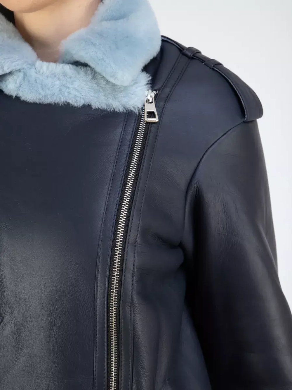 Дубленка авиатор натуральная зимняя