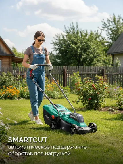 Газонокосилка аккумуляторная ЗУБР ГКЛ-2035 (без АКБ и ЗУ)
