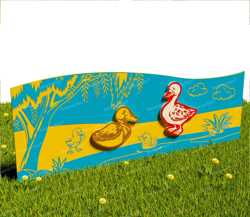 Забор уличный из экопластика 5