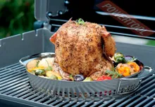 Ростер для запекания курицы Gourmet BBQ System, 33 см, нержавеющая сталь, Weber