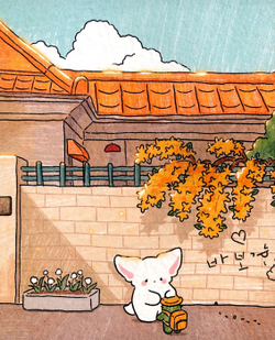 Sogumi's Desert Fox. Coloring book