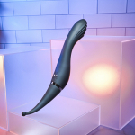 Черный двухсторонний вибростимулятор Tantalizing Teaser - 27,3 см. (Цвет: черный)