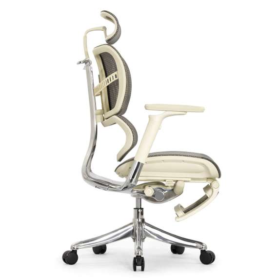 Кресло EXPERT 2 FLY RFYM 01 G (сидение MAX с подножкой, подлокотник 6D(360), сетка сер/каркас светл)