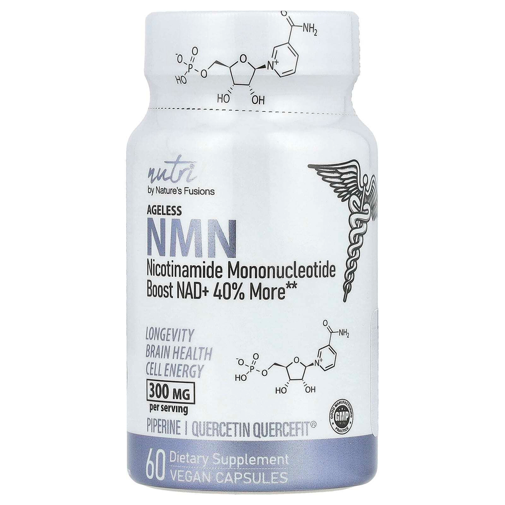 Nutri, Ageless NMN, 60 веганских капсул