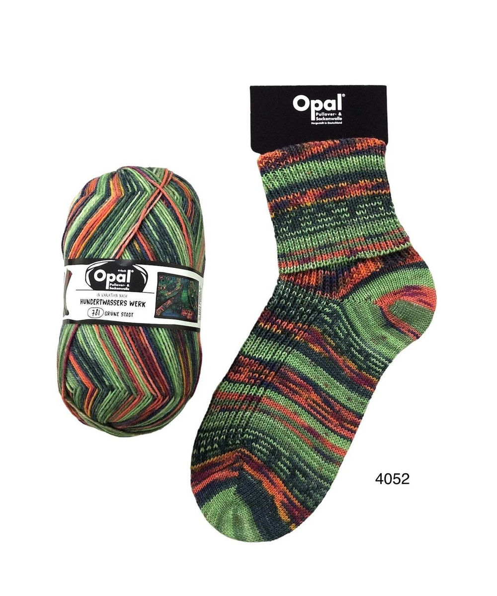 Opal Hundertwasser Edition 4, цвет 4052 зеленый город