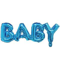 Фигура надпись Baby синий 32'' Fl