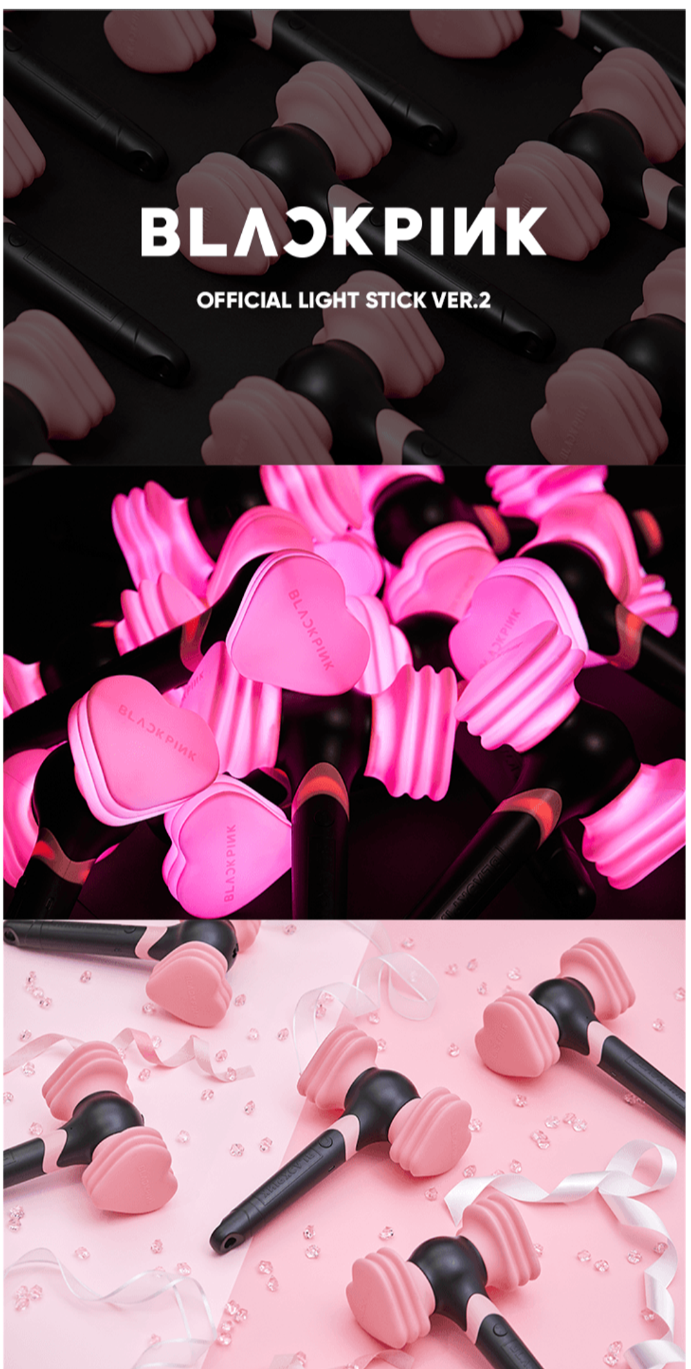 Лайтстик Black Pink OFFICIAL LIGHT STICK ver.2