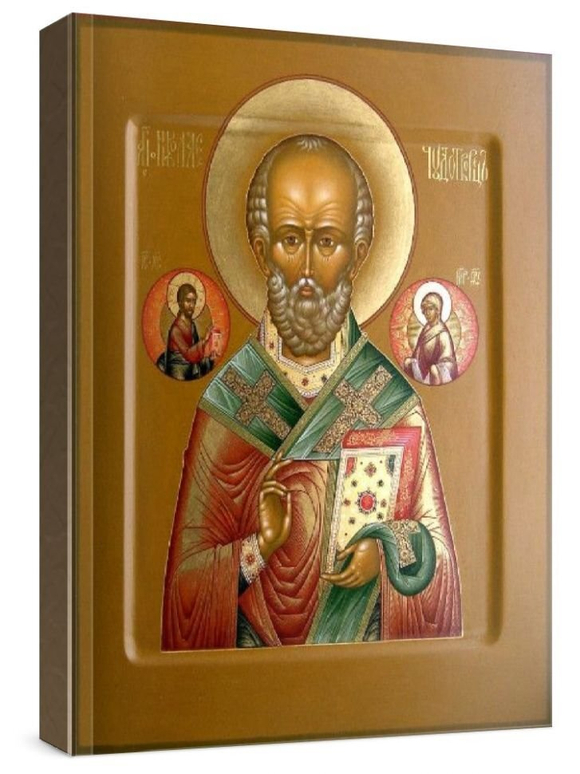 Николай Чудотворец (рукописная икона)