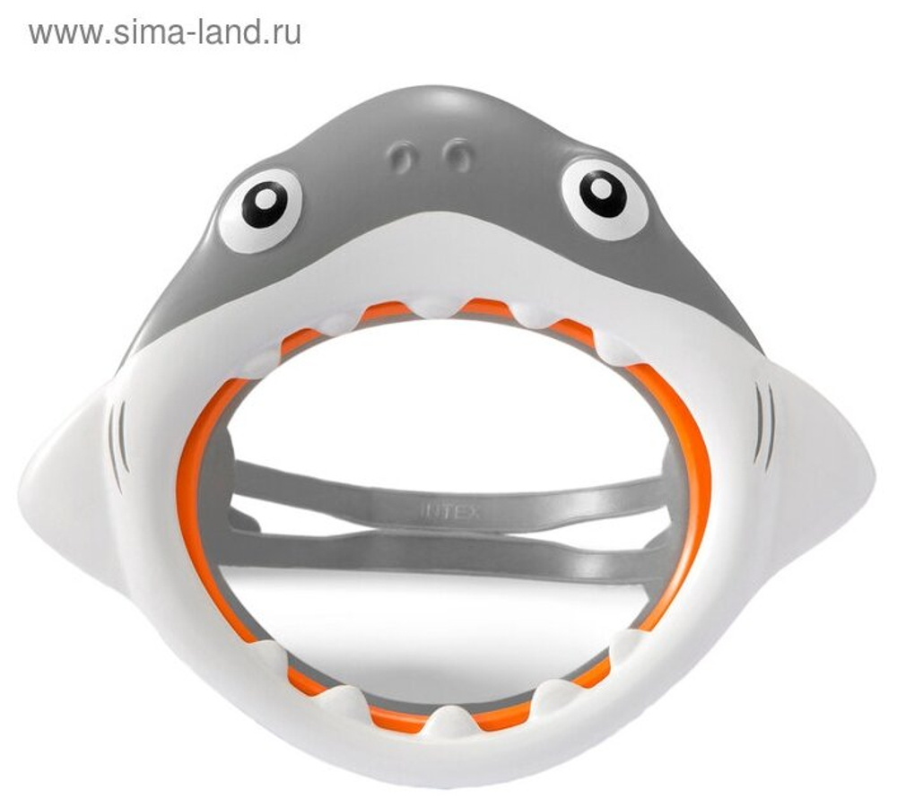 Маска для плавания детская Intex 55915 Fun Masks Краб / Очки маска для ныряния Крабик в бассейн и море Интекс 3-8 лет