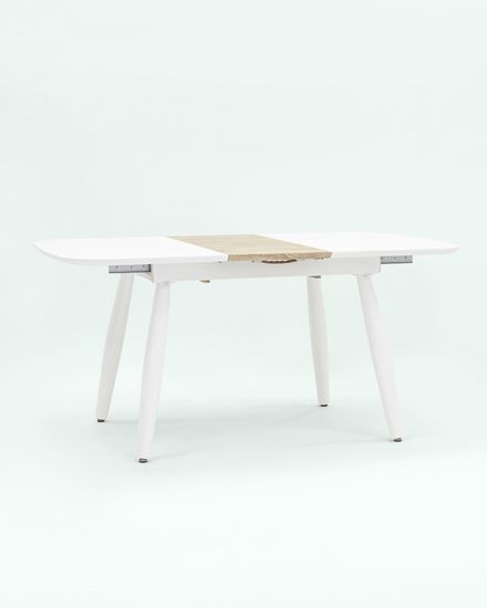 Стол обеденный Чикаго раскладной 120-160*90 белый