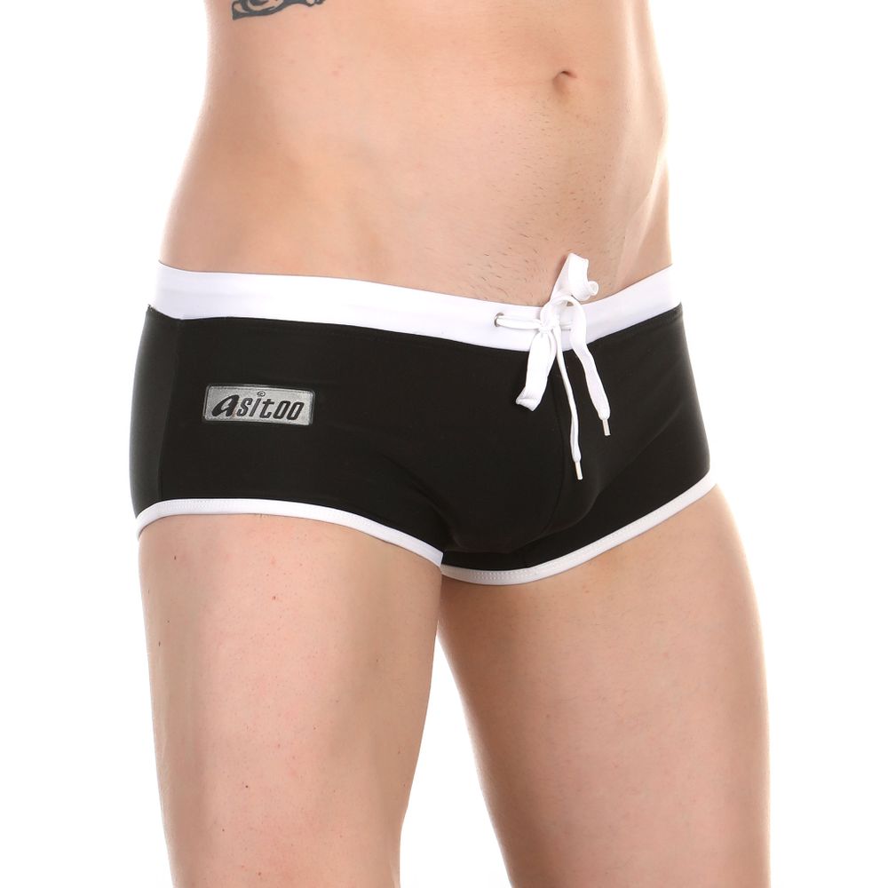 Мужские плавки черные Asitoo Swim Trunk Black