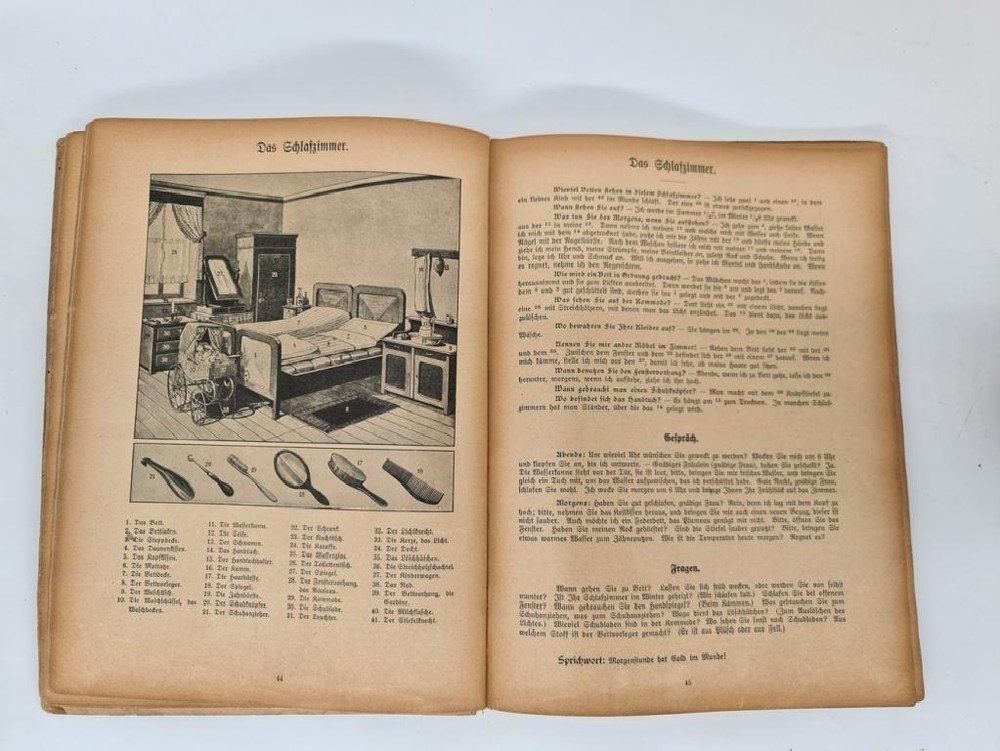 "Thora Goldschmidt. Bildertafeln fur den Unterricht im Deutschen". Иллюстрированные таблицы для преподавания немецкого языка. 1922г.