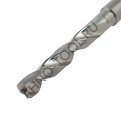 Сверло  7.2мм монолитное твердосплавное 5D без подвода СОЖ. для цвет.металлов SP-N800050720 VHM AHNO