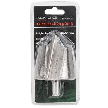 Сверло ступенчатое HSS4241(50-60мм)в блистере RockForce##Rock FORCE RF-44742D