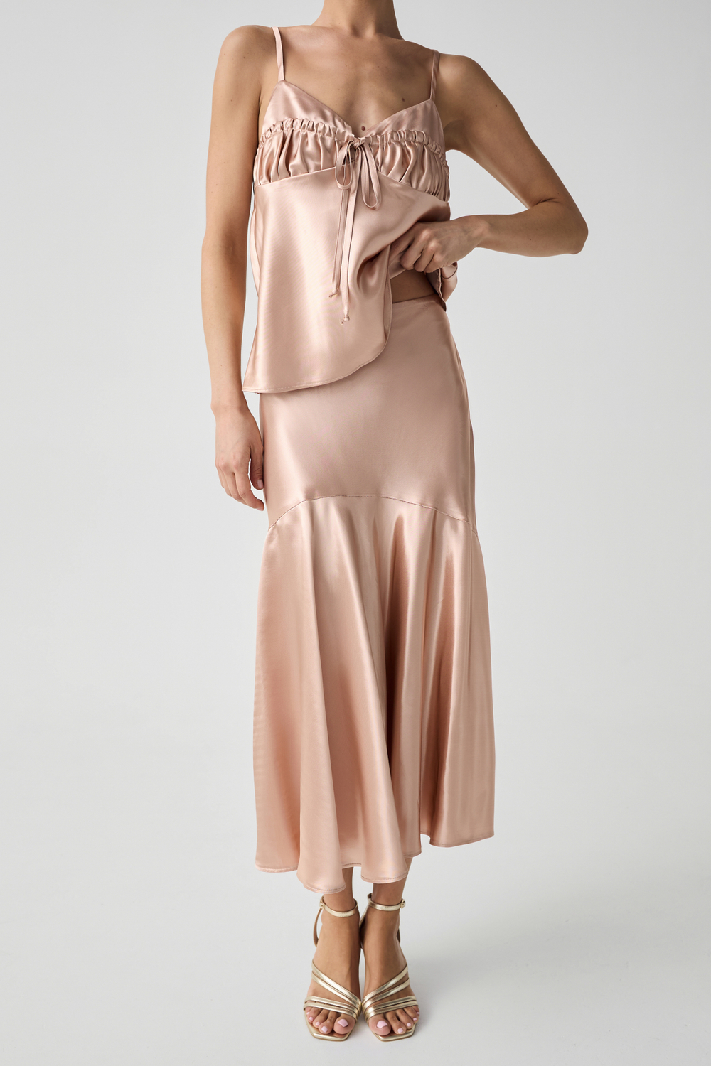 Комплект: топ и юбка из итальянской вискозы