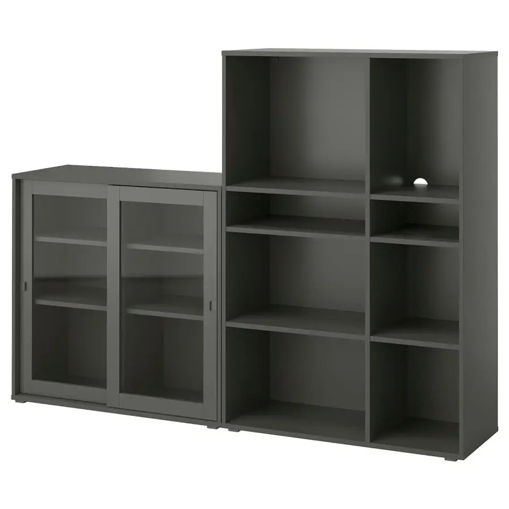 VIHALS Книжный шкаф/стеклянная дверь ИКЕА