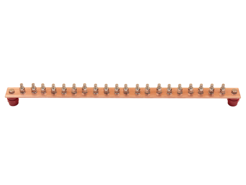 ГЗШ  5х50мм,19 подключений, 630х50х5мм., медь, VSTMSK