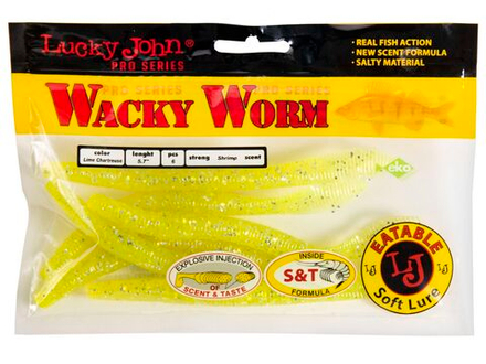 Черви съедобные LJ Pro Series WACKY WORM FAT 5.7in (14.50)/071 6шт.