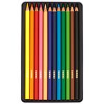 Карандаши цветные 12цв. Гамма Классические, метал. пенал