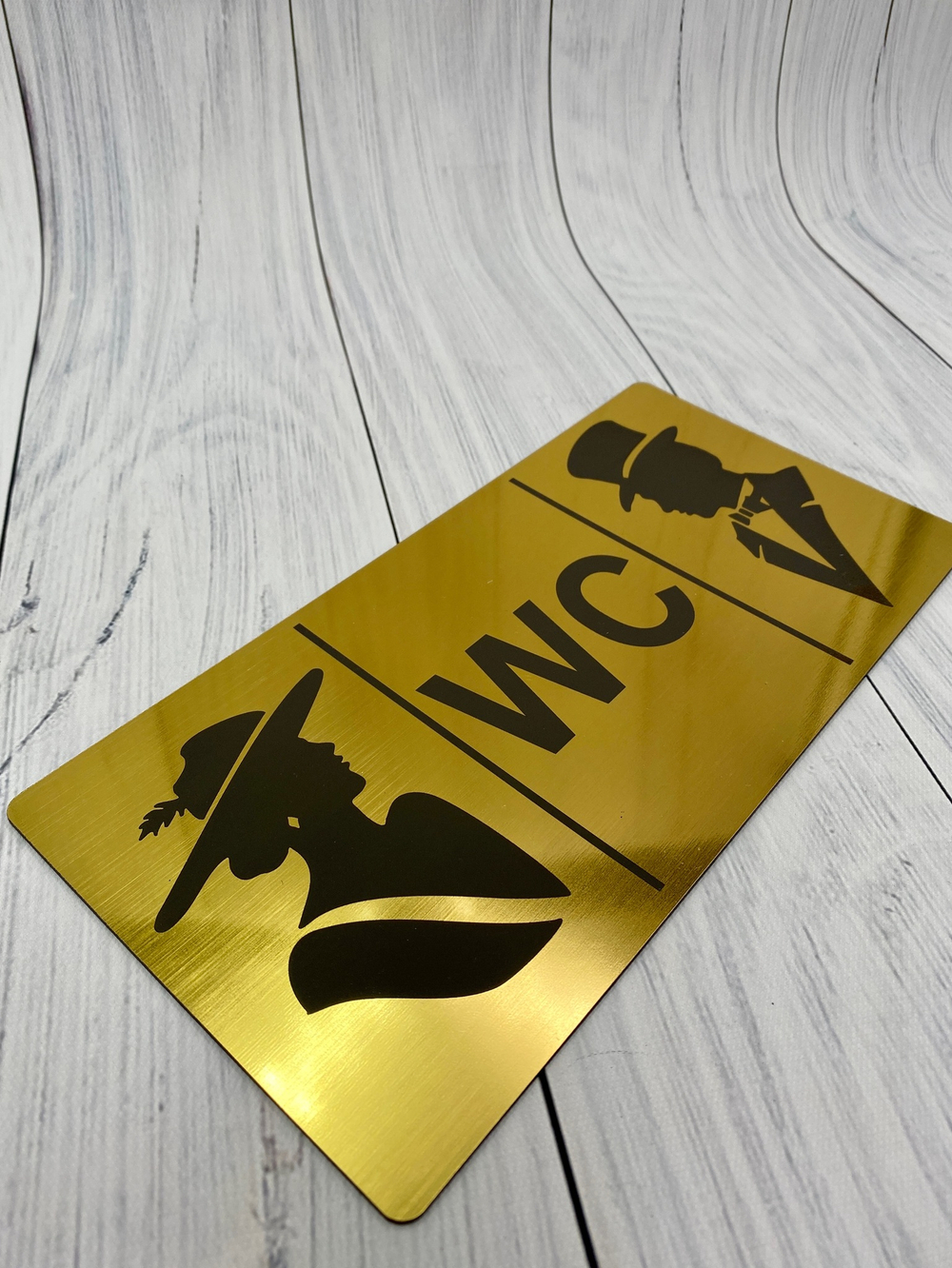 табличка туалет пластик