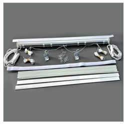 Римская штора День-Ночь из тканей Aisa Lux blackout-31 + TD 1009-01
