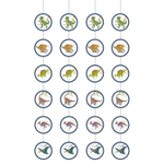 Гирлянда вертикальная «Динозавры», 130см, 4 шт