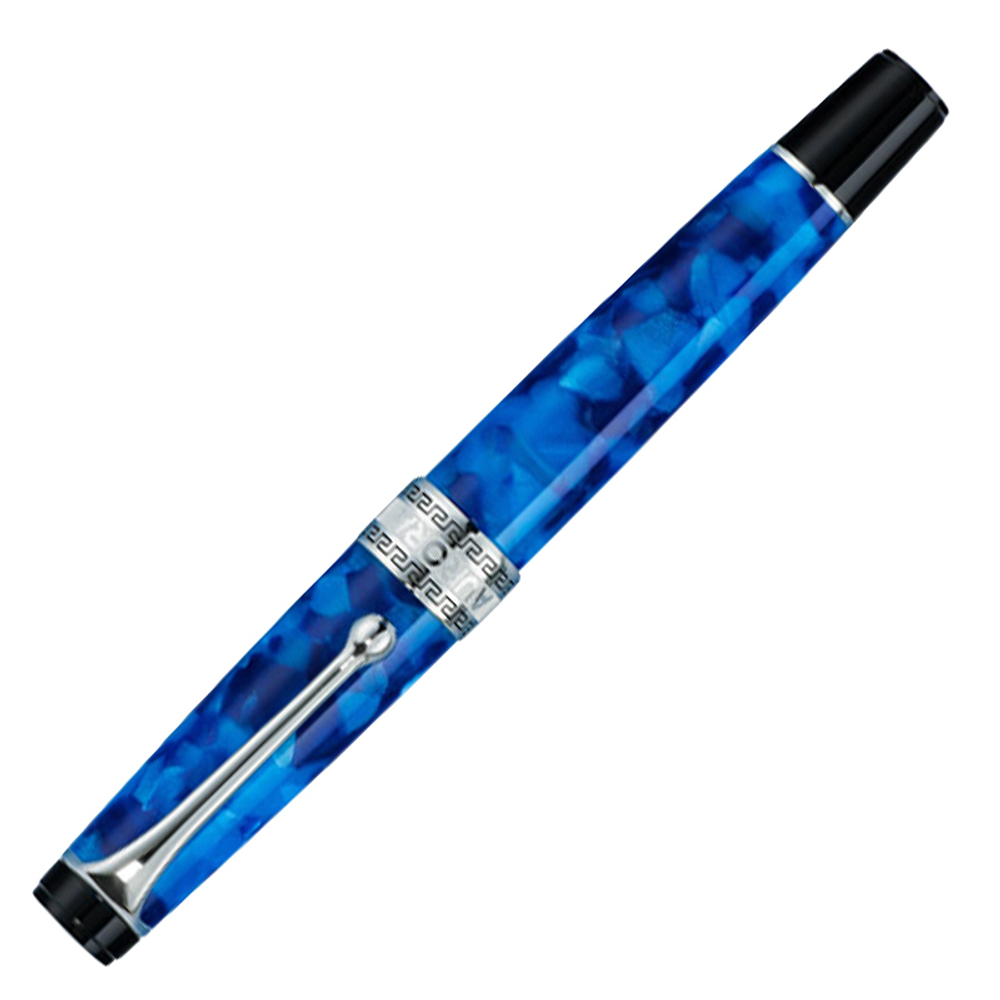 Ручка-роллер Aurora Optima Auroloide Variegated Blue CT, в подарочной коробке