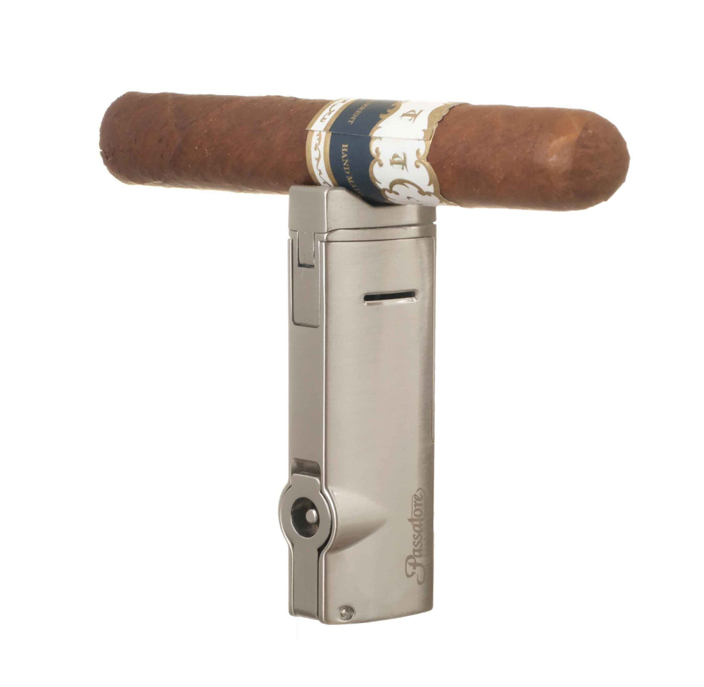 Зажигалка сигарная Passatore тройное пламя, матовое серебро 234-568