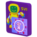 Логопедическая интерактивная панель SVI Робот Говорун – мини (стандартный вариант N 2)