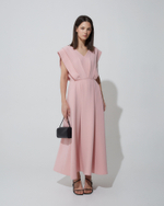 Платье из шелка Ив Сен-Лоран розовый
