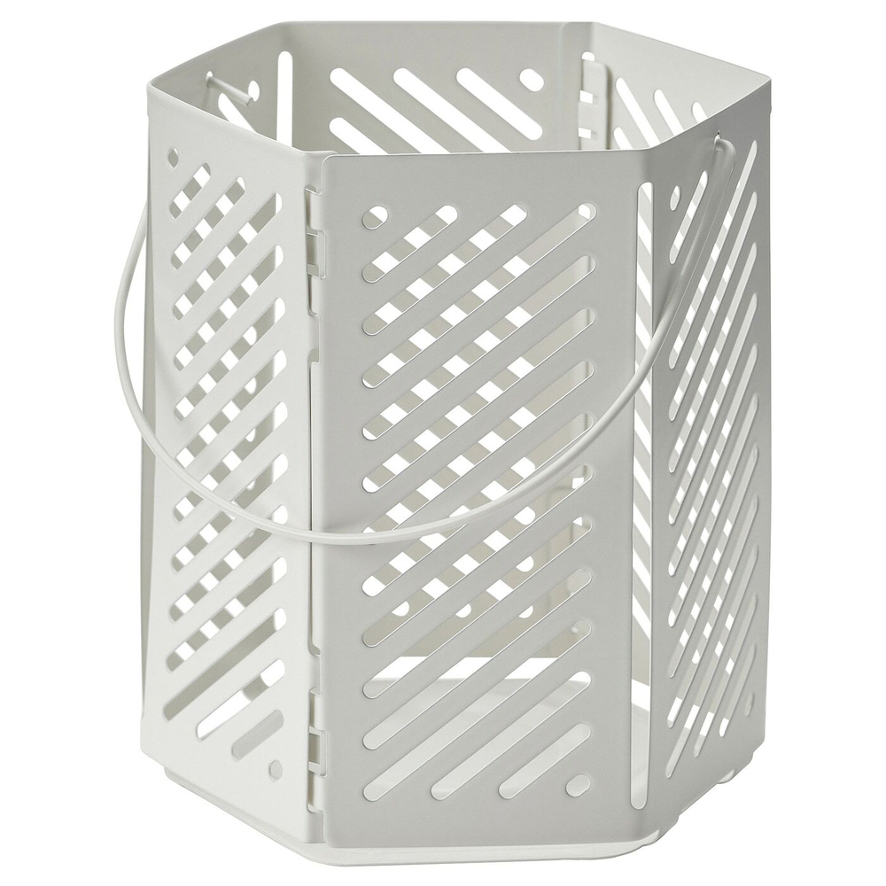 IKEA VÅRSYREN  (ИКЕА ВÅРСЙРЕН)  -  Фонарь, белый, 12 см