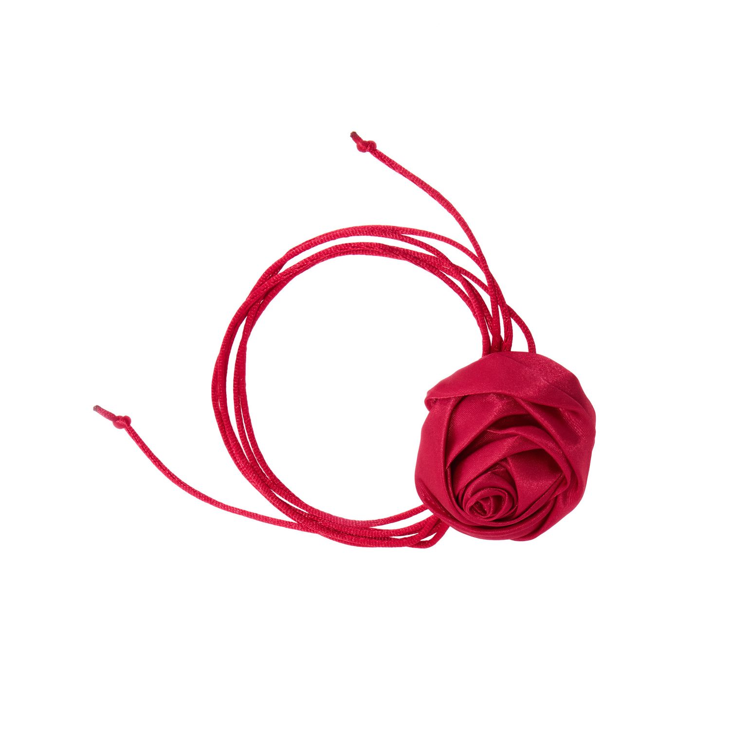 Колье Rosette Tie Necklace - Crimson