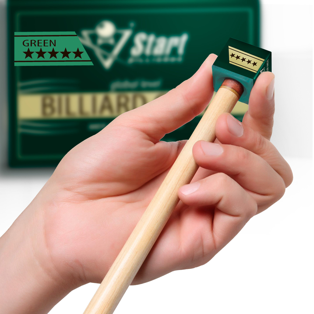 Мел Startbilliards 5 звезд зеленый (12шт)