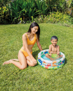 Бассейн надувной круглый 61*22 см Животные 3-Ring 1692820 (Intex )