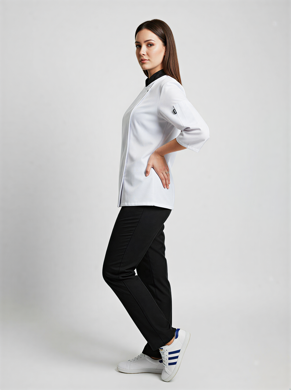 Костюм повара женский "Универсал",рукав 3/4, облегченная ткань NVDesign