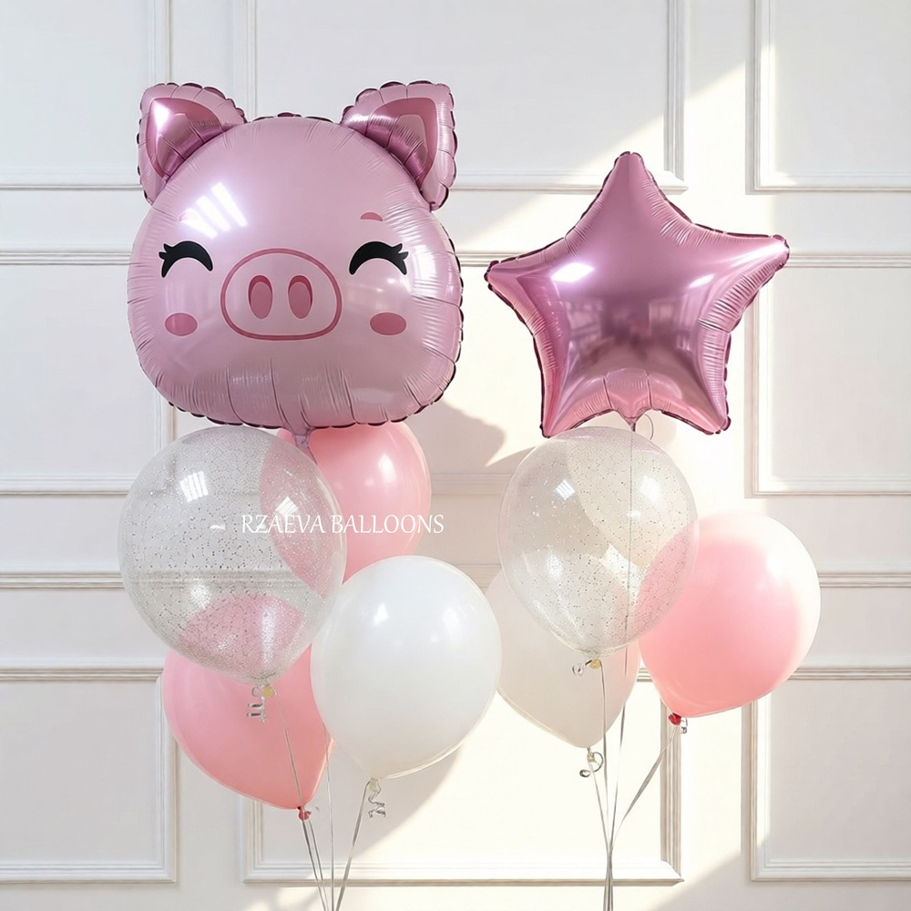 Сет шаров «Голова поросёнка»