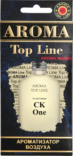 Ароматизатор для автомобиля AROMA TOP LINE №u001 ONE картон