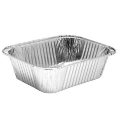 Форма алюм.прямоуг.G-край (149х124/107х82 мм, h-44 мм, V-490 мл) (50/1200 шт.) "Горница" 410-007