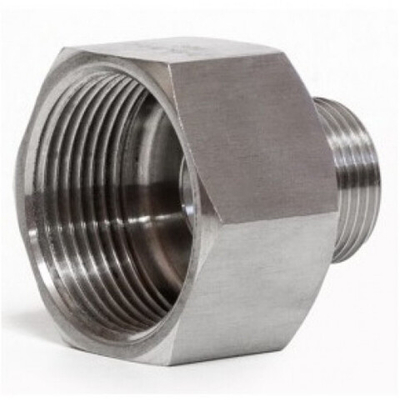 Футорка обратная нержавеющая, AISI304 DN10 x DN 8 (3/8" x 1/4"), (CF8), PN16