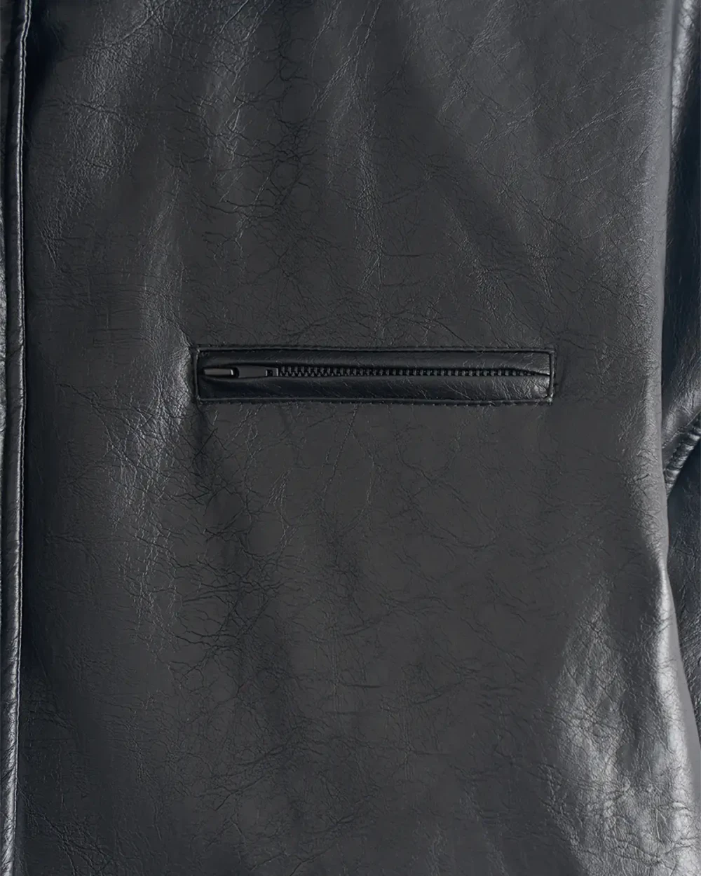 Утепленная куртка-рубашка из экокожи