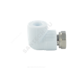 Угольник PP-R комбинированный белый Дн 25х3/4" с накидной гайкой VALFEX 10138025