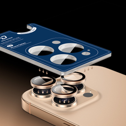 Защитное стекло на камеры для смартфона iPhone 16 и 16 Plus, серия HAWK Series Camera Lens Protector, рамки из алюминия зеленого цвета