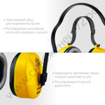 ЗУБР ВЕКТОР-27 защита до 107дБ, двойное оголовье, противошумные наушники (11372)