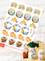 Трансфер переводной - декаль для свечей и гипса пасхальный 011